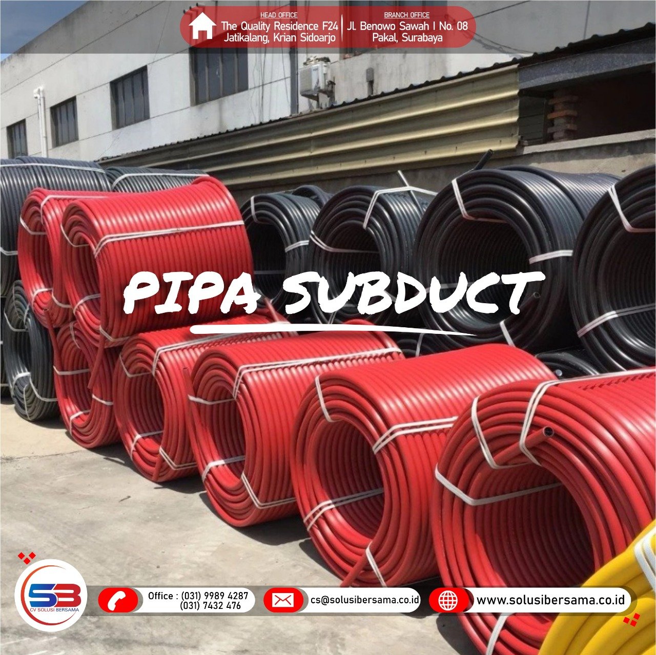 Daftar Harga Pipa HDPE Subduct Cikarang Jawa Barat