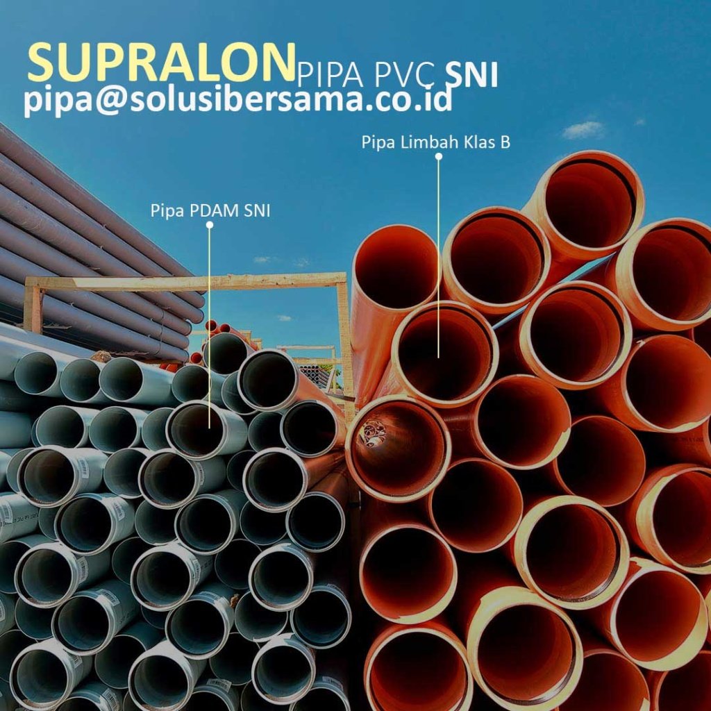 Harga Pipa PVC Supralon PDAM & Limbah Klas B | Distributor https://www.hargapipaair.com/