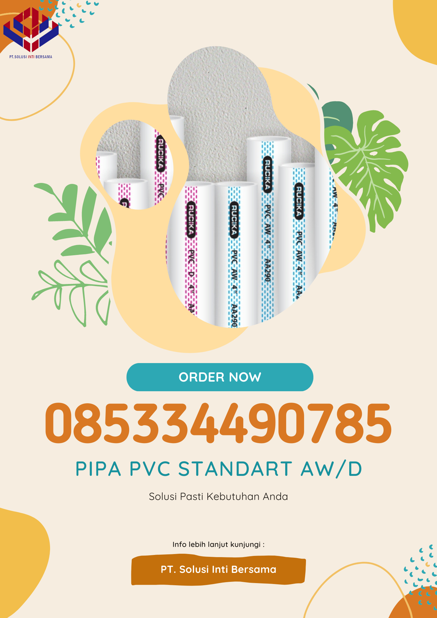 Pipa Pvc Aw Rucika Inch Harga Pipa Hdpe Pvc Ppr Limbah Gip